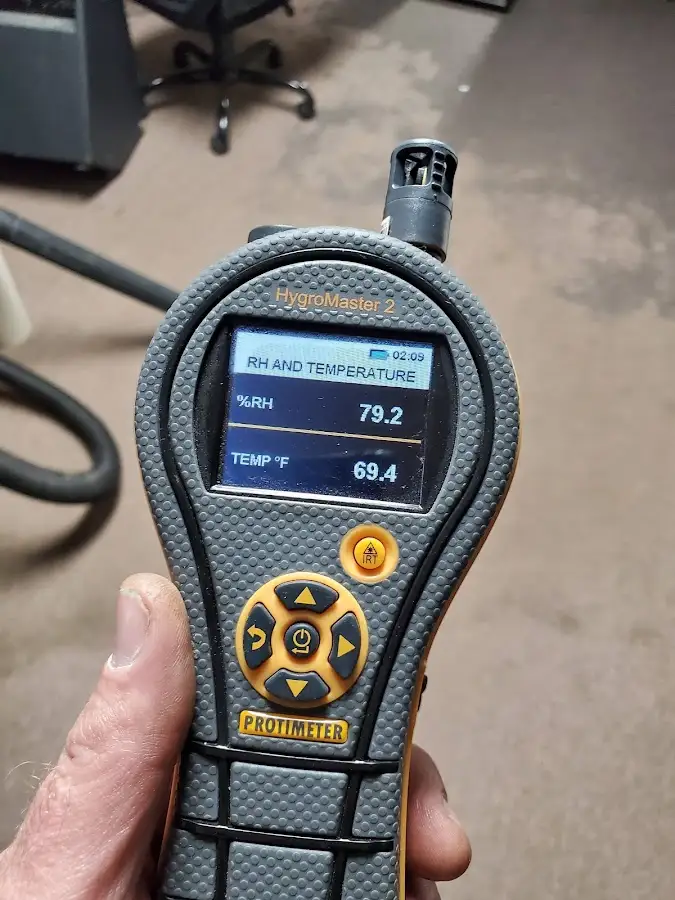 Moisture meter humidity assessment for Fire & Smoke Damage Restoration in Naples