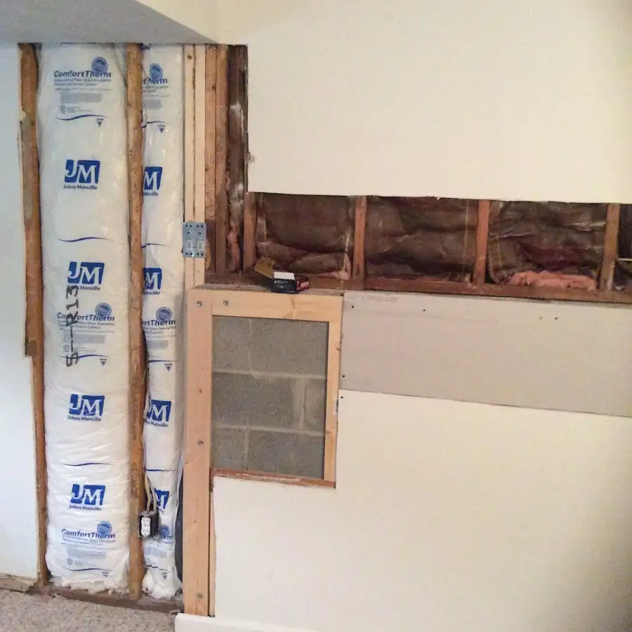 Wall insulation replacement during Odor Removal & Deodorization in Naples